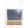 Armoire Basse à Rideaux de Bureau MTI 2 Tablettes Corps et Rideaux Anthracite 120x105x43