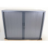 Armoire Basse à Rideaux de Bureau MTI 2 Tablettes Corps et Rideaux Anthracite 120x105x43cm - AMR1210-GA - NEUVE
