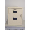 Caisson de Bureau Mobile MTI 2 Tiroirs 52x41x40cm Beige - CS2T