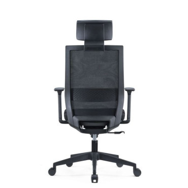 Chaise de Bureau avec Accoudoirs et Appuie-Tête Réglable