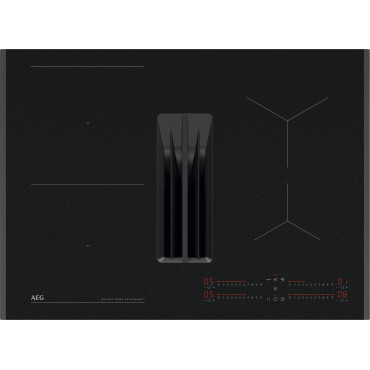 Plaque de Cuisson Induction avec Hotte Aspirante Intégrée AEG SaphirMatt 80cm - TH84CB03FZ - NEUVE Déclassée
