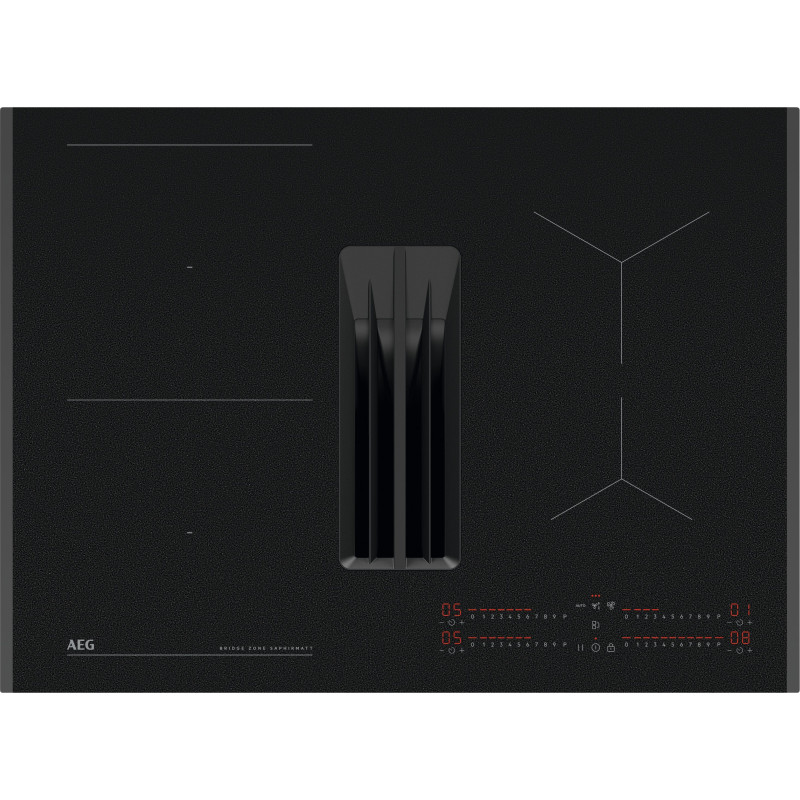Plaque de Cuisson Induction avec Hotte Aspirante Intégrée AEG SaphirMatt 80cm - TH84CB03FZ - NEUVE Déclassée