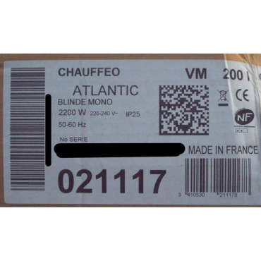 Chauffe-Eau Électrique 200L ATLANTIC Chaufféo 157213
