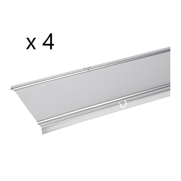 Lot de 4 Couvercles pour Chemins de Câbles LEGRAND Cablofil CP200GS Longueur 2m  - CM646040
