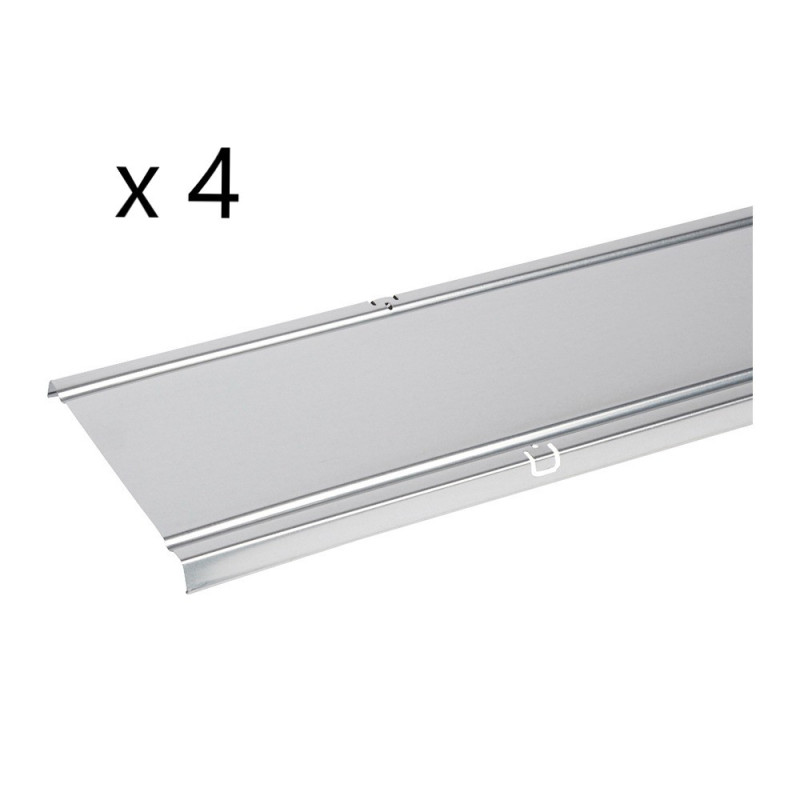 Lot de 4 Couvercles pour Chemins de Câbles LEGRAND Cablofil CP200GS Longueur 2m  - CM646040
