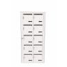 LEABOX - Bloc de 10 Boites aux Lettres Collective Extérieur Ivoire 2x5