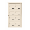Bloc de 8 Boîtes aux Lettres LEABOX Collectives Extérieur Mural Beige - 2x4