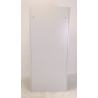 Vestiaire 4 Casiers L80xH180xP50cm Fermeture Moraillon Gris 4 Portes Bleues