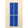 Vestiaire 4 Casiers L80xH180xP50cm Fermeture Moraillon - NT-BI-4X