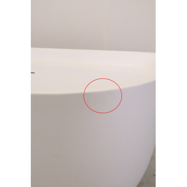 Baignoire Semi-Îlot Curve TOTS Blanc Mat 170cm