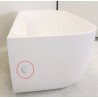 Baignoire Semi-Îlot Curve TOTS Blanc Mat 170cm Impact
