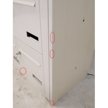 Bloc de 16 Boîtes aux Lettres LEABOX Extérieur Beige Sans Pieds - 4x4 - NEUF Déclassé
