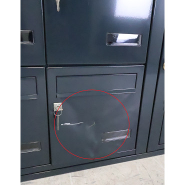 Bloc de 8 Boîtes aux Lettres LEABOX Collectives Extérieur Sans Pieds Gris