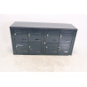 Bloc de 8 Boîtes aux Lettres LEABOX Collectives Extérieur Sans Pieds Gris Anthracite - 4x2