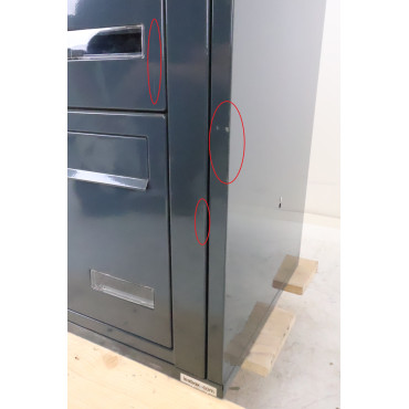 Bloc de 9 Boites aux Lettres LEABOX Collective Extérieur Gris Sans
