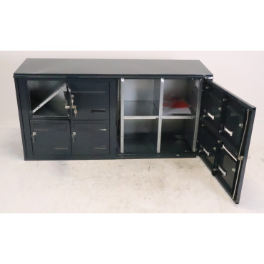 Bloc de Boîtes aux Lettres Collectives Extérieur Gris Anthracite - 4x2
