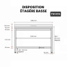 Table Adossée de Travail Préparation Inox GOLDINOX Premium 1 Étagère Basse Sur Pieds L1400mm P700mm H850mm