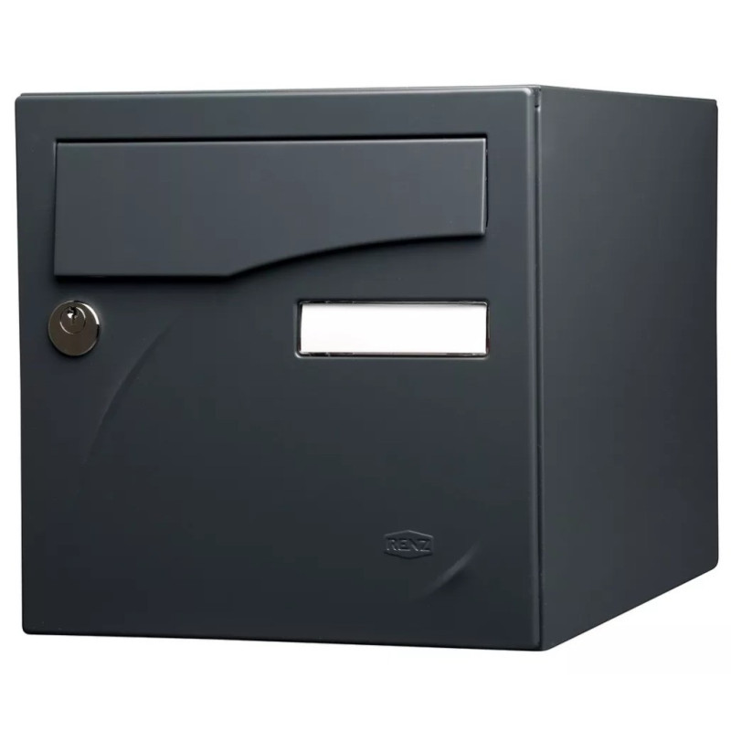Boîte aux Lettres RENZ Préface 1 Porte Gris Anthracite - 231114