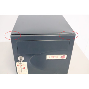 RENZ - Boîte aux Lettres Extérieur 2 Portes Gris Anthracite - 231024