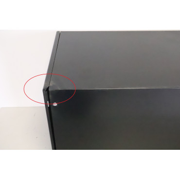 RENZ - Boîte aux Lettres Extérieur 2 Portes Noire - 231127