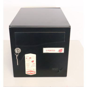 Boîte aux Lettres Extérieur RENZ 2 Portes Noire- 231127