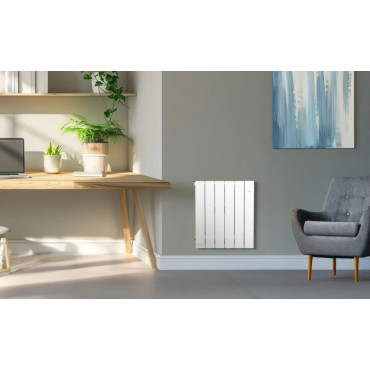 Radiateur Électrique à Inertie Fluide 500W H583xL410mm INTUIS Axino 3EO Horizontal Blanc - M240111 - NEUF