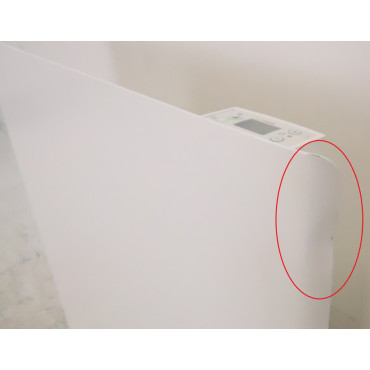 Radiateur Électrique à Inertie Fonte Active 1000W INTUIS Chamane Horizontal Blanc - M119113 - NEUF Déclassé
