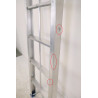 Échelle Pliable 9 Marches LARBALETIER Plistar 2500 Hauteur 2.50m Charge