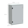 Armoire Électrique Murale Acier SCHNEIDER PanelSet PLM 1 Porte 647x436x250mm - NSYPLM64PG