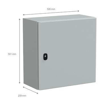 Armoire Électrique Murale Acier SCHNEIDER PanelSet S3D 1 Porte 500x500x250mm - NSYS3D5525P - NEUVE