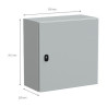 Armoire Électrique Murale Acier SCHNEIDER PanelSet S3D 1 Porte 500x500x250mm - NSYS3D5525P - NEUVE