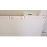 Radiateur Électrique à Inertie Fonte 2000W H600xL1170mm INTUIS Chamane Horizontal Blanc - M119117 - NEUF Déclassé