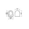 Abattant WC AQUANCE Belo II Slim avec Frein de Chute Thermodur Noir