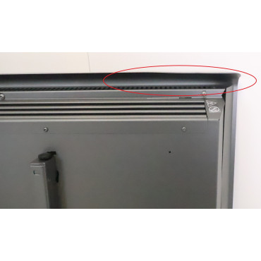 Radiateur Électrique à Inertie Pierre de Lave 2000W NOIROT Caldera 2 Connecté Horizontal Anthracite