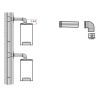 Kit de Raccordement 3CEP DE DIETRICH DY887 Ø80/125mm pour Flexible - 100014000