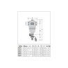Pot de Décantation Laiton CALEFFI Dirtcal Filetés Femelles 1'' avec Vanne de Vidange - 546206