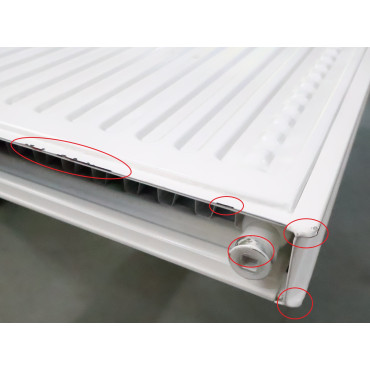Radiateur Acier Eau Chaude CHAPPEE Samba Progress Vertical Type 21 - C21C6M860 - NEUF Déclassé