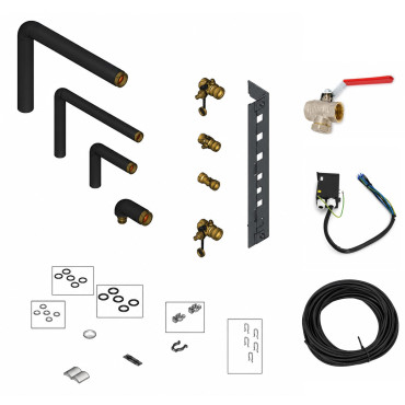 Lot d'Accessoires PAC Air/Eau Split Vitocal/222-S VIESSMANN Raccordement, Vannes, Câble BUS, Alimentation 230V - NEUF