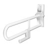 Barre d'Appui Rabattable Murale Double AKW L 766mm Inox Blanc - 01810WH-LS