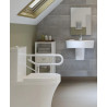 Barre de relèvement Rabattable Murale Double AKW L 766mm Inox Blanc - 01810WH-LS