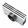 Diffuseur Linéaire Blanc 3 Fentes  ATLANTIC Dfa-3f 559B L55.9cm avec Déflecteurs Sectorisés et Plénum Monté - 528282