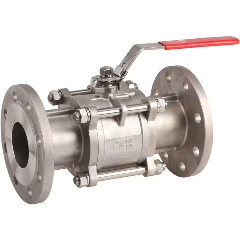 Vanne à Boisseau Sphérique 3 Pièces Inox SFERACO Série 731 à Brides PN40 DIN3202 F1 DN32 - 731032