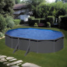 Piscine Hors Sol Ovale GRE POOL 610x375x120cm avec Filtre