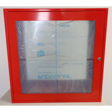 Boîte Sous Verre Boitier Coffret Vanne Gaz Rouge THERMADOR avec Serrure à Clé