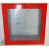 Boîte Sous Verre Boitier Coffret Vanne Gaz Rouge THERMADOR avec Serrure à Clé