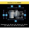 Pompe de Filtration de Piscine IRRIPOOL Calita 2 1 CV 15.5m3/h Monophasé - 440784
