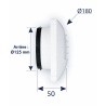 Bouche de VMC diamètre 125 mm ANJOS