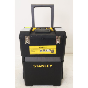 Servante Roulante 3en1 STANLEY Carbone Work Center Coffre Rangement Électroportatif-Carrousel Rotatif -1-93-968