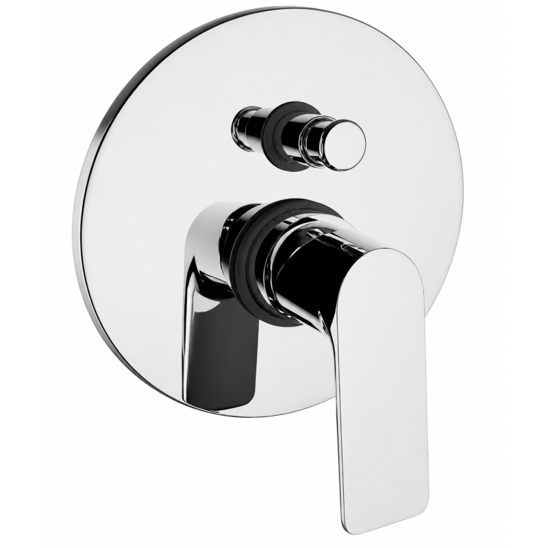 Mitigeur de Douche Encastré AQUANCE Bery 2 Voies avec Plaque Chromé - 20241