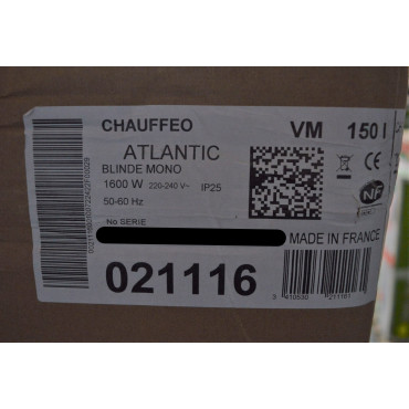 Chauffe-Eau Électrique 150L ATLANTIC Chaufféo 021116